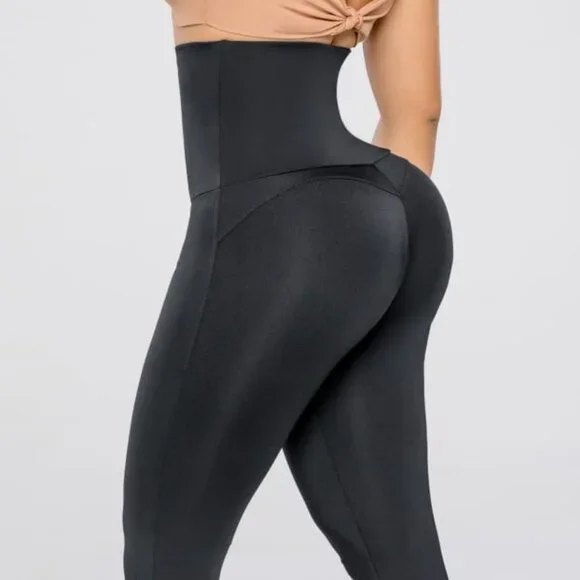 Colombian Stagmi Black Leggings Extra High Waist Butt Lift Tummy Control Shaper! - Picture 14 of 17
